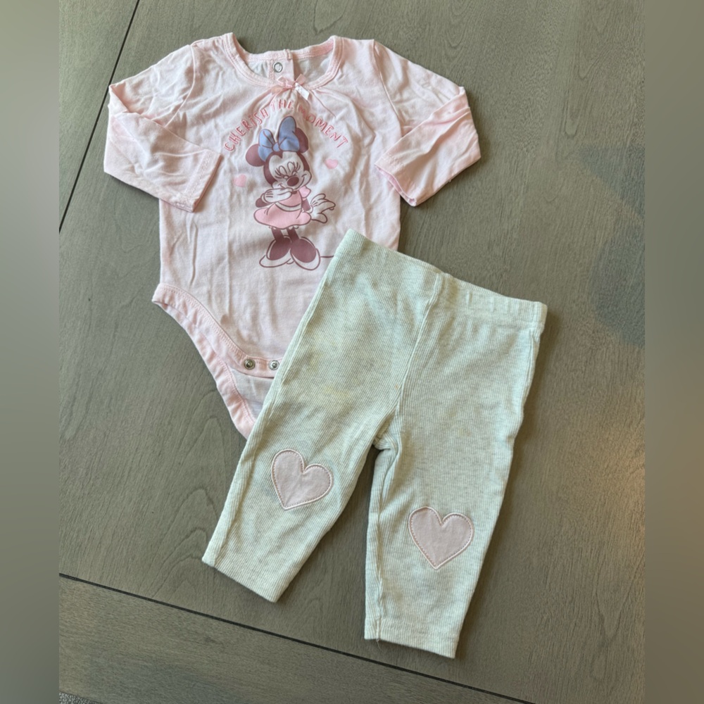 Disney Minnie Mouse long sleeve and legging set 6-9m